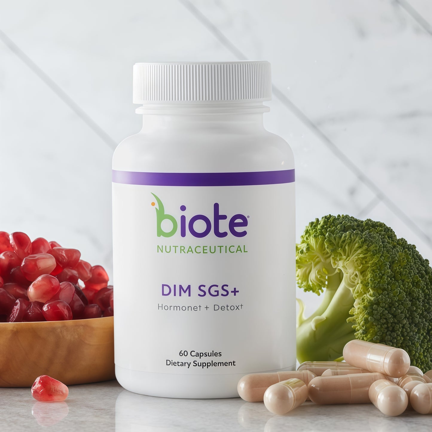 Biote Nutraceuticals  DIM SGS + Hormone + Detox 60 Capsules